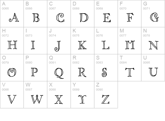 CK Centurion uppercase A-Z preview