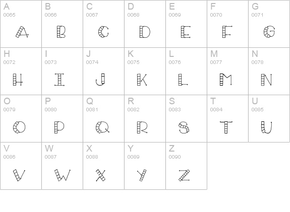 CK Checks uppercase A-Z preview