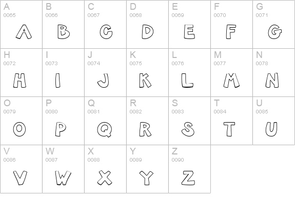 CK Chunky uppercase A-Z preview
