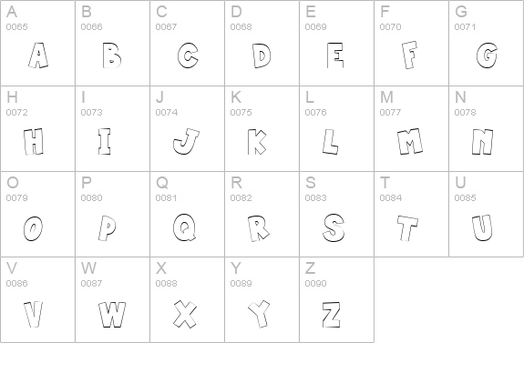 CK Chunky Block uppercase A-Z preview