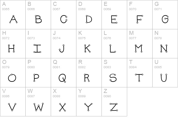 Ck Circle Serif uppercase A-Z preview