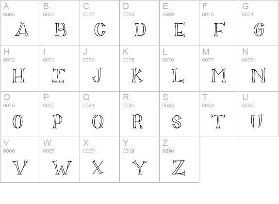 CK Classic uppercase A-Z preview