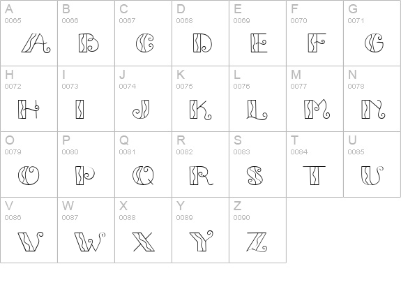 CK Contemporary Capitals uppercase A-Z preview