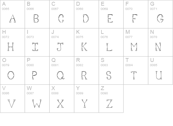 CK Cool Serif uppercase A-Z preview