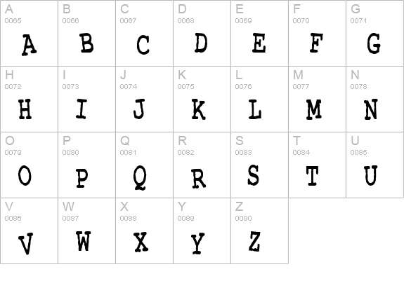 CK Corral uppercase A-Z preview