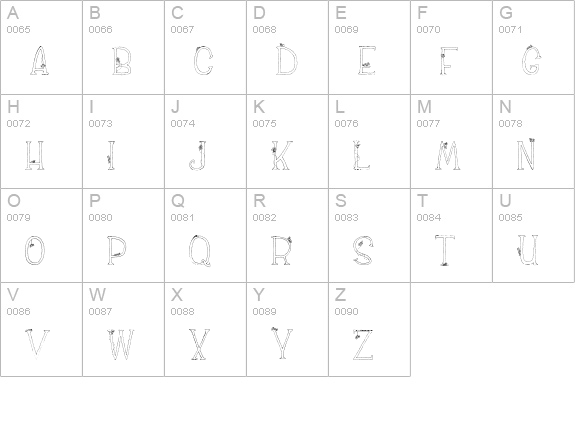 CK Creepy Crawlies uppercase A-Z preview