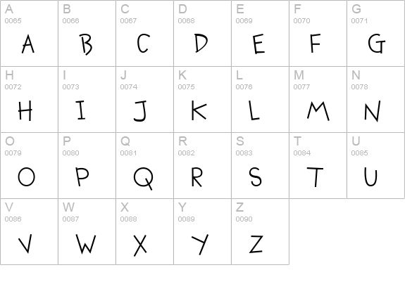 CK Cute uppercase A-Z preview