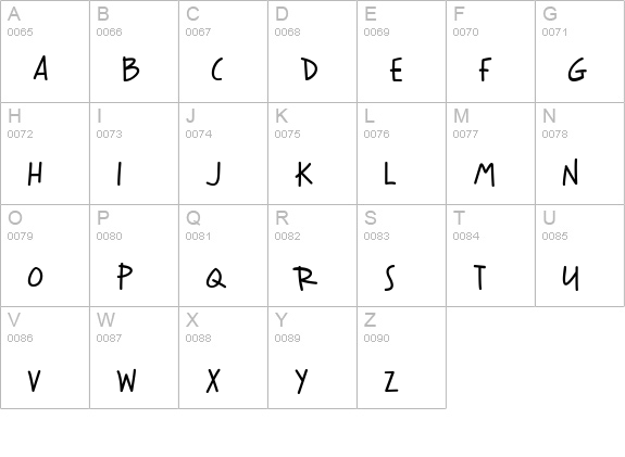 CK Easy Goin' uppercase A-Z preview