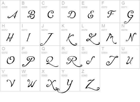 CK Elegant uppercase A-Z preview
