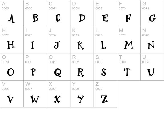 CK Fairytale uppercase A-Z preview