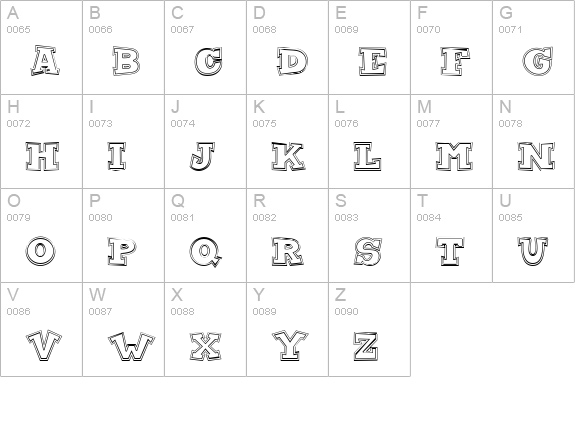 CK Fan Club uppercase A-Z preview