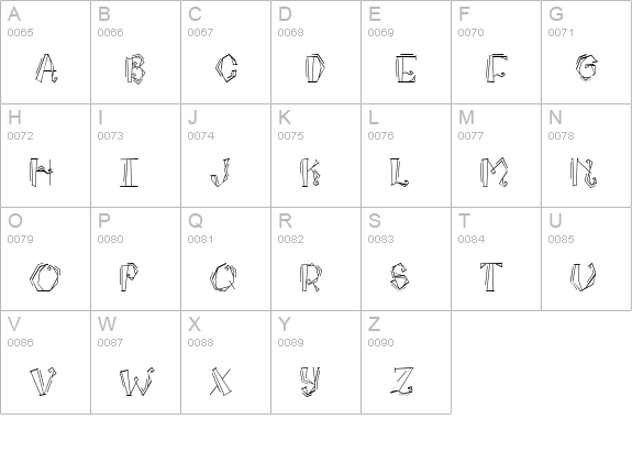 CK Fiesta uppercase A-Z preview