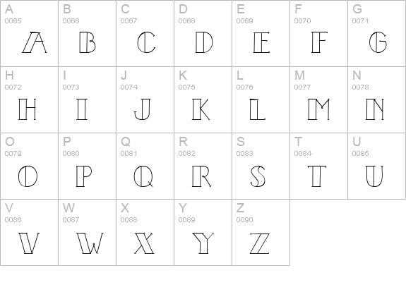 CK Fill In uppercase A-Z preview
