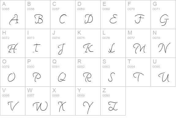 CK Flourish uppercase A-Z preview