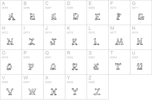 CK Foamy uppercase A-Z preview