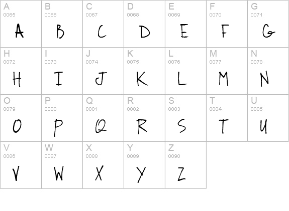 CK Footnote uppercase A-Z preview