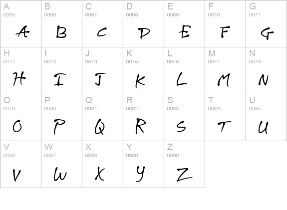 CK Fortune uppercase A-Z preview