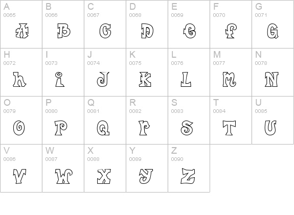 CK Freestyle uppercase A-Z preview