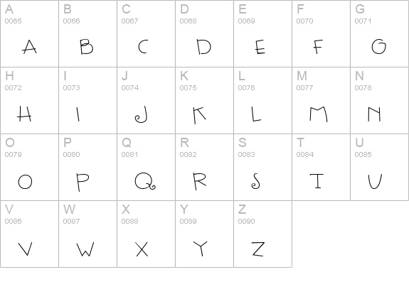 CK Fun uppercase A-Z preview