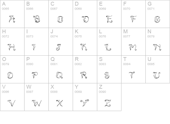 CK Funky Wave uppercase A-Z preview