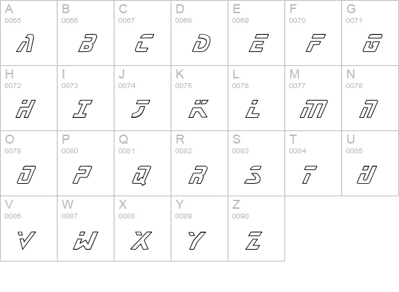 CK Galaxy uppercase A-Z preview