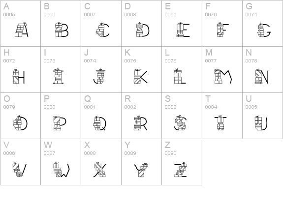 CK Gifts uppercase A-Z preview