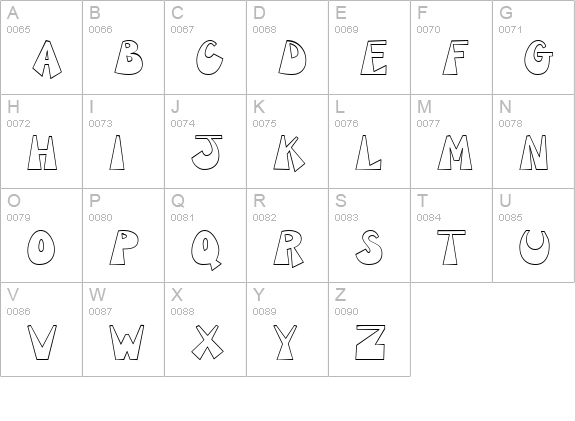 CK Groovy uppercase A-Z preview