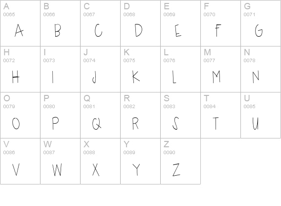 CK Growing Up uppercase A-Z preview