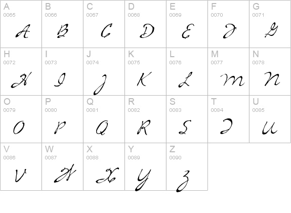 CK Heritage uppercase A-Z preview