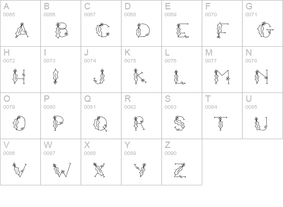 CK Holly & Berries uppercase A-Z preview