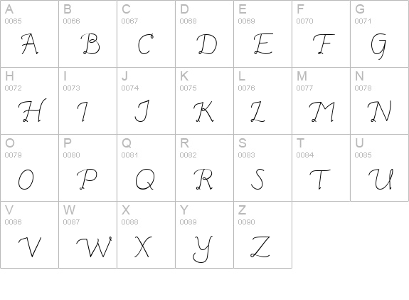CK Italic uppercase A-Z preview