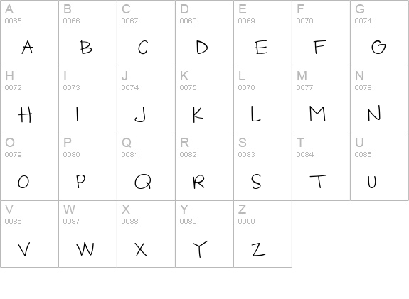 CK Jot uppercase A-Z preview