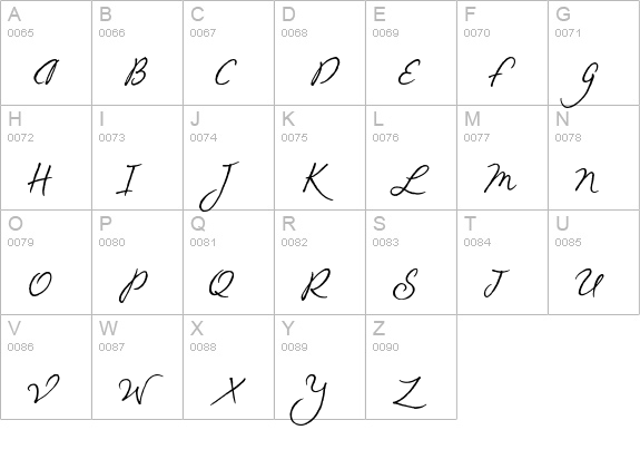 CK Legacy uppercase A-Z preview