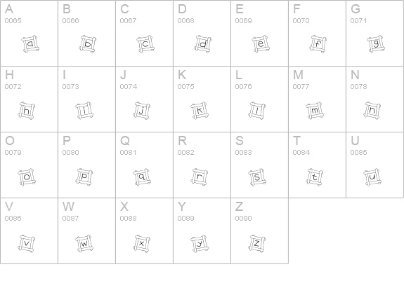 CK Logs uppercase A-Z preview