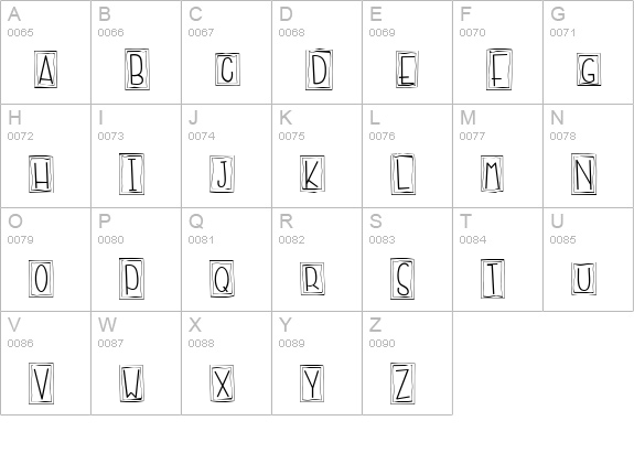 CK Long & Lanky uppercase A-Z preview