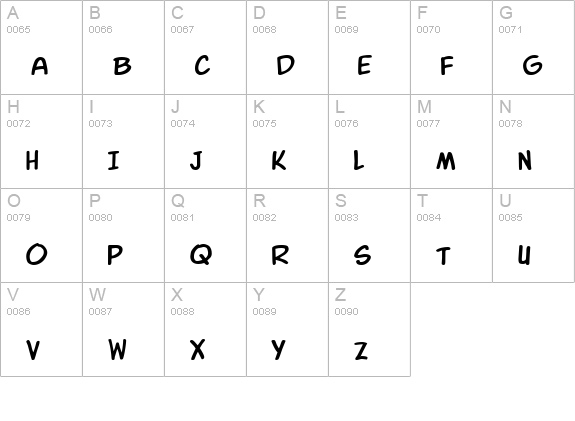 CK Man's Print uppercase A-Z preview