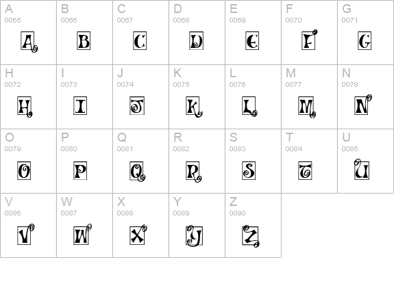 CK Monogram uppercase A-Z preview
