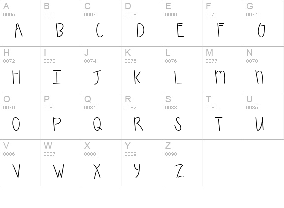 CK Nifty uppercase A-Z preview