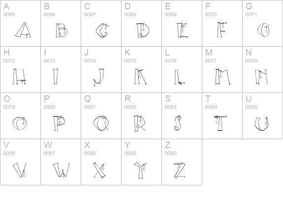 CK Ornament uppercase A-Z preview