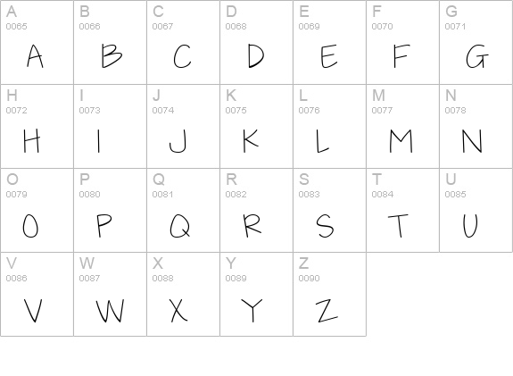 CK Penman uppercase A-Z preview