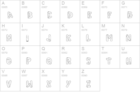 CK Picket Fence uppercase A-Z preview