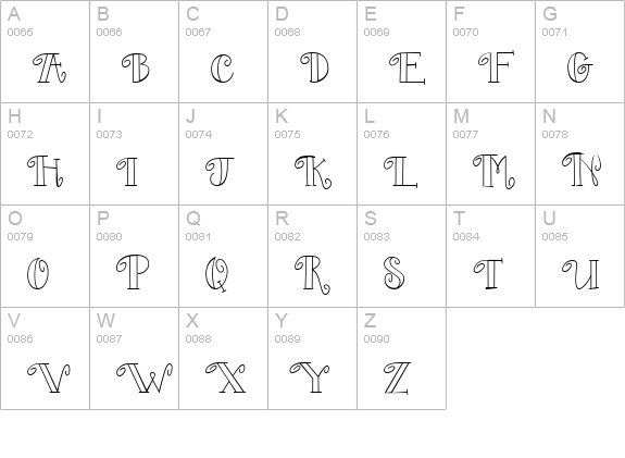 CK Pink uppercase A-Z preview