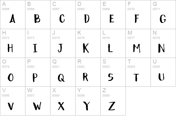 CK Pitch uppercase A-Z preview