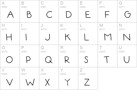 CK Plain Jane uppercase A-Z preview
