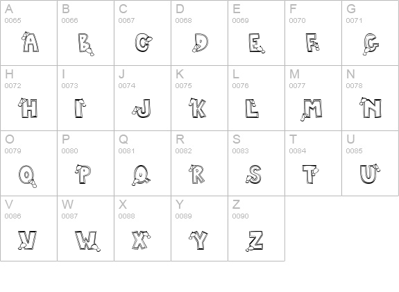 CK Play Ball uppercase A-Z preview
