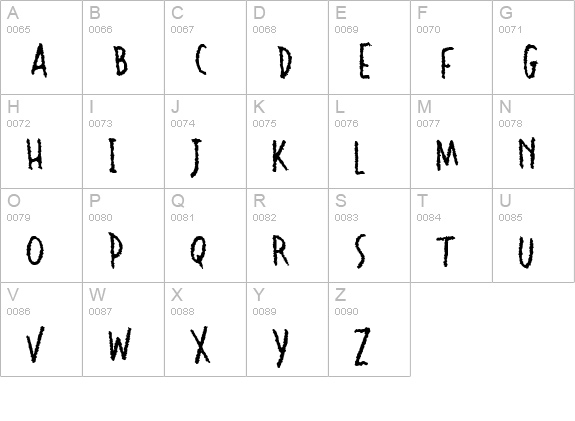 CK Porridge uppercase A-Z preview