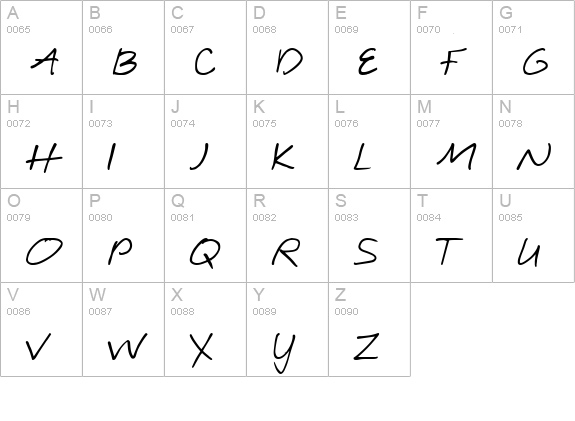 CK Quick uppercase A-Z preview