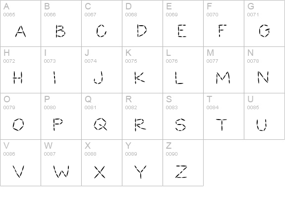 CK Quick Stitch uppercase A-Z preview