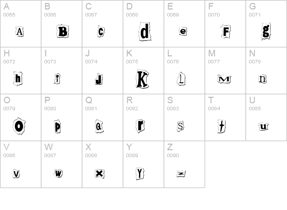 CK Ransom uppercase A-Z preview