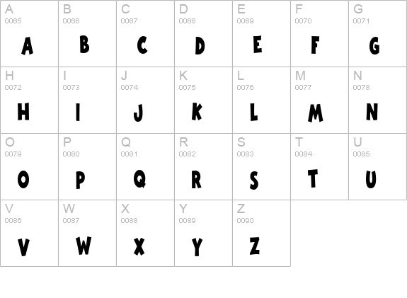 CK Retro Block uppercase A-Z preview